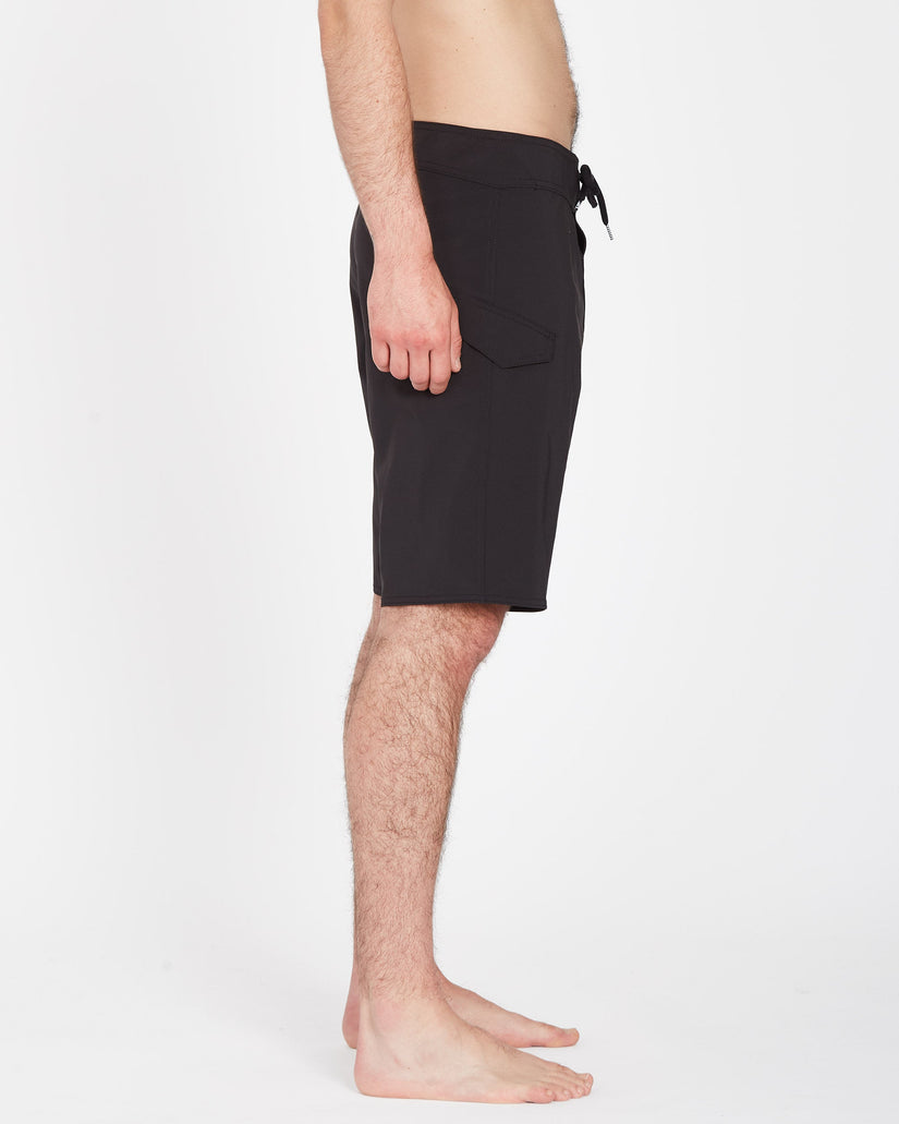 Boardshort Lido Solid Mod 20" - BLACK