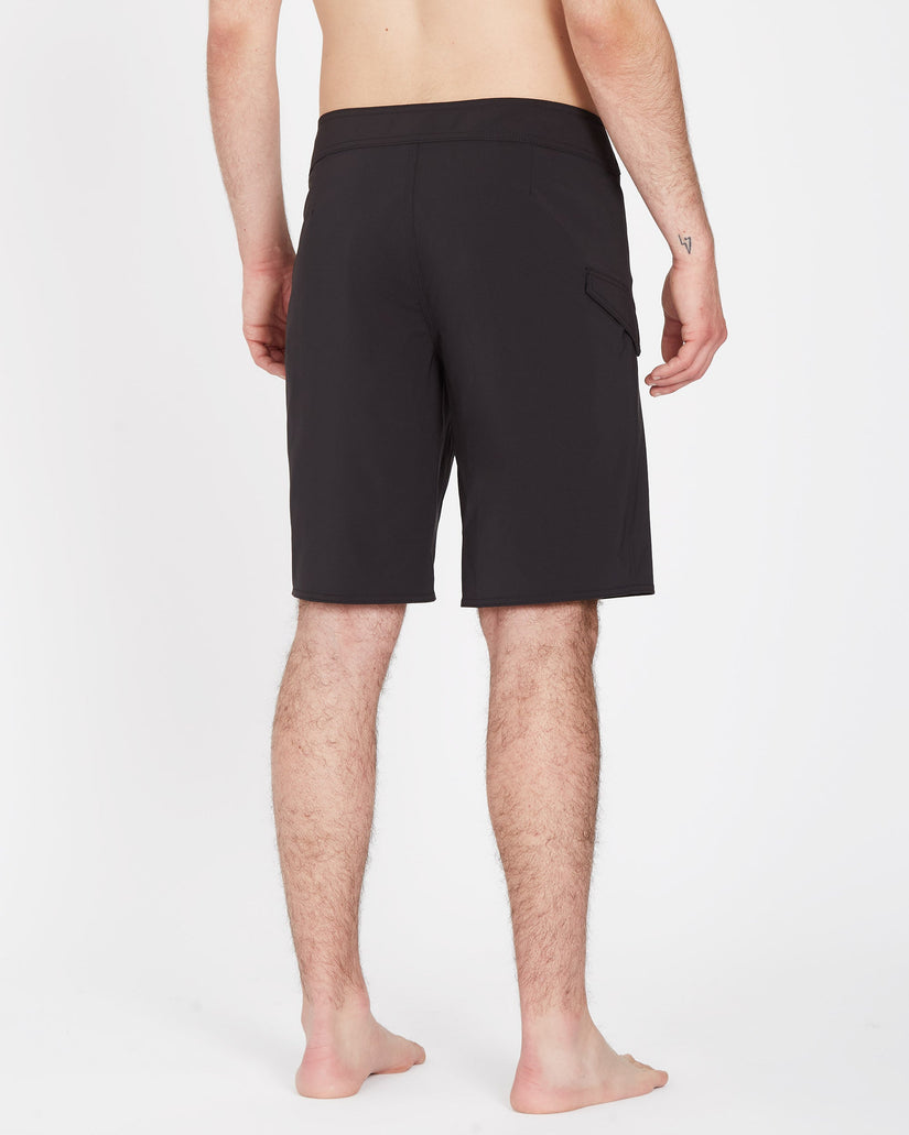 Boardshort Lido Solid Mod 20" - BLACK