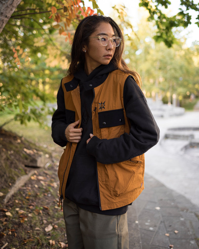 Veste sans manches Tds Bryan Iguchi - CHESTNUT BROWN