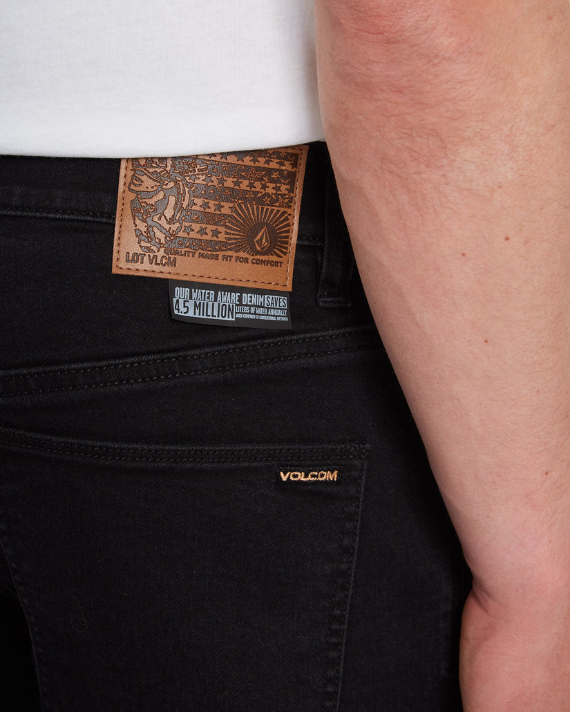 Short Denim Solver - BLACK OUT