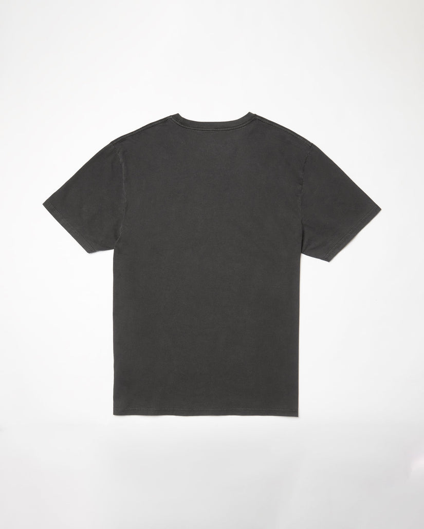 T-shirt Solid Stone - BLACK