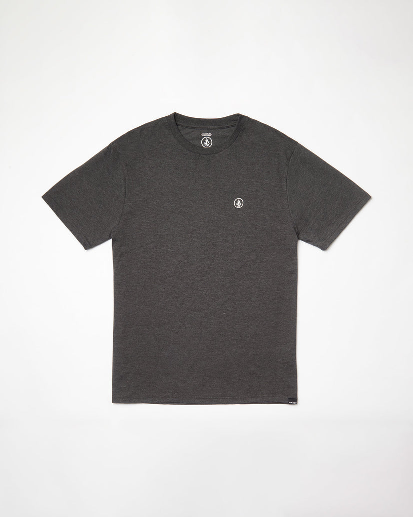 T-shirt Circle Blanks - HEATHER BLACK