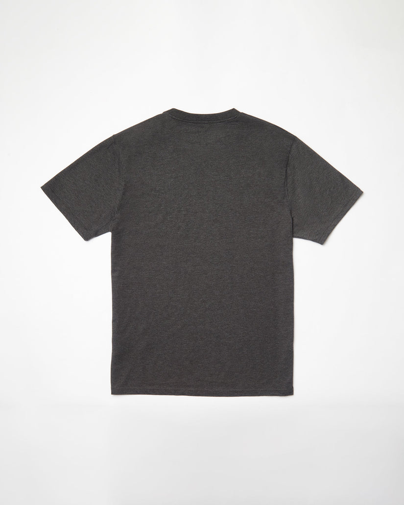 T-shirt Circle Blanks - HEATHER BLACK