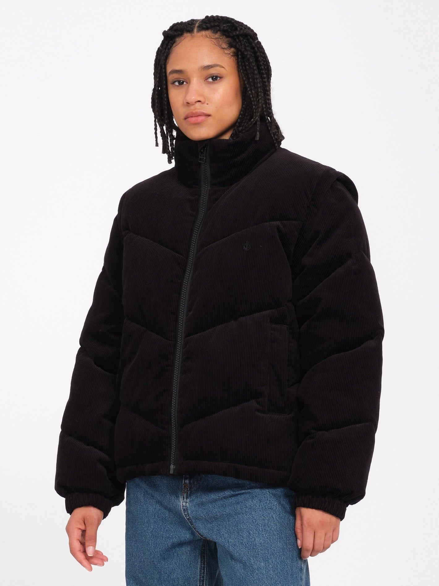 Veste doudoune Cord'N Puff - BLACK