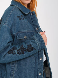 Veste en jean Keutchi - VINTAGE MARBLED INDIGO