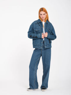 Jean Stoned High Rise - INDIGO RIDGE WASH