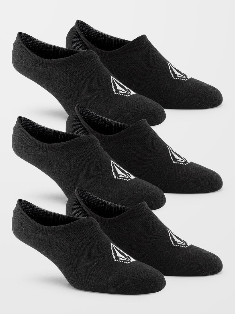 Stones No Show Socks (3 Pack) - BLACK (D6302005_BLK) [B]